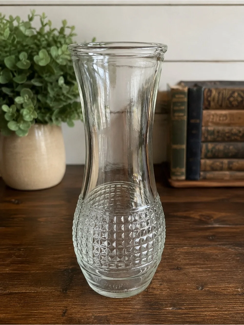 Vintage Good Seasons Glass Salad Dressing Cruet Bottle Carafe 7.5” Textured